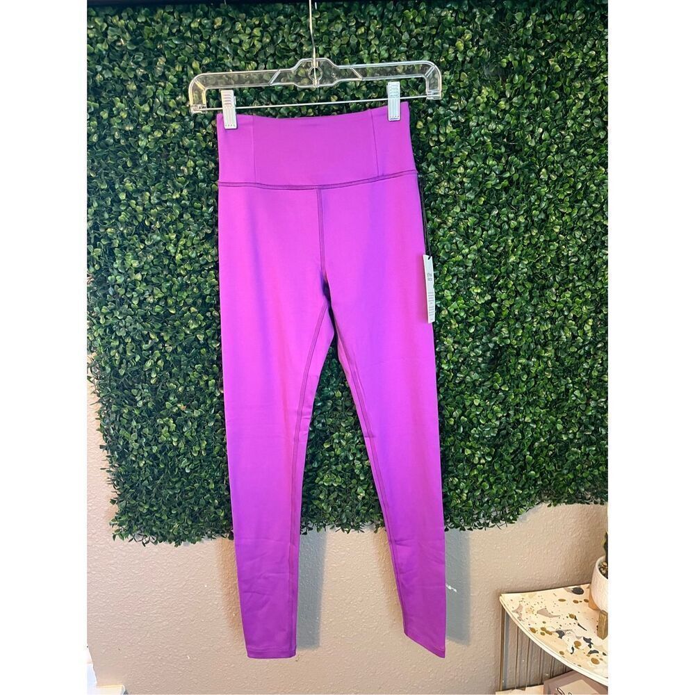 Girlfriend Collective Purple High Rise Leggings Size XS NWT